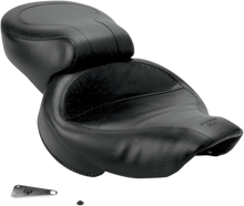 MUSTANG Vintage Style Seat - Wide - Smooth - Black - Dyna 75111