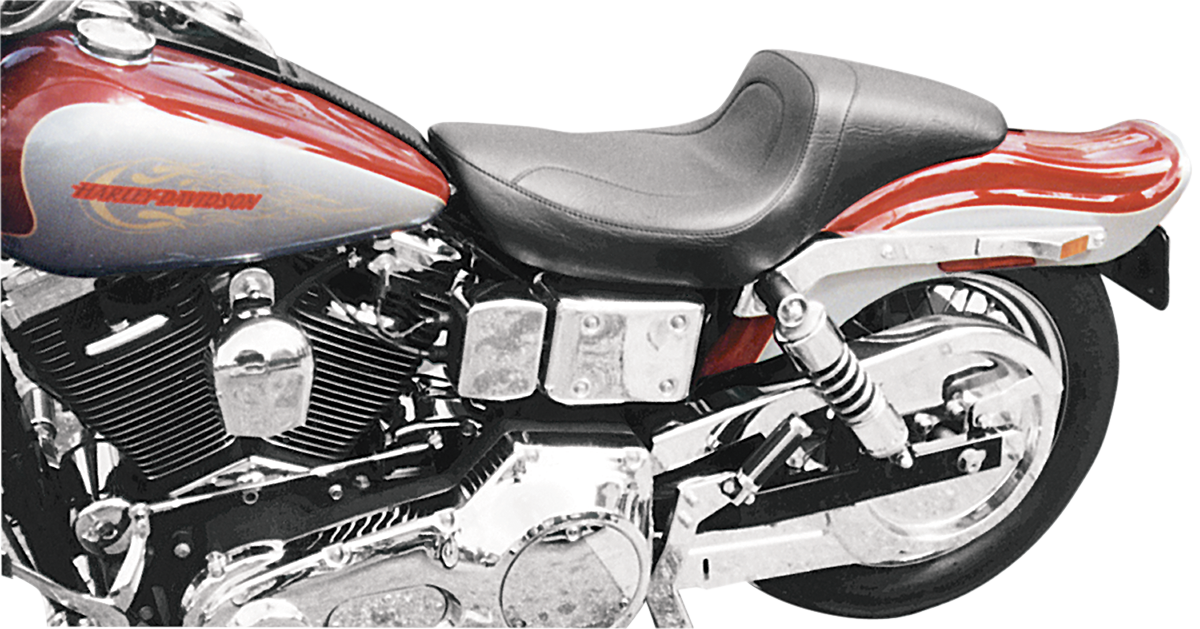 MUSTANG Seat - Fastback™ - Stitched - Black - Dyna '96-'03 75439
