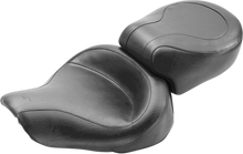 MUSTANG Vintage Style Seat - Wide - Smooth - Black - Dyna '96-'03 75536