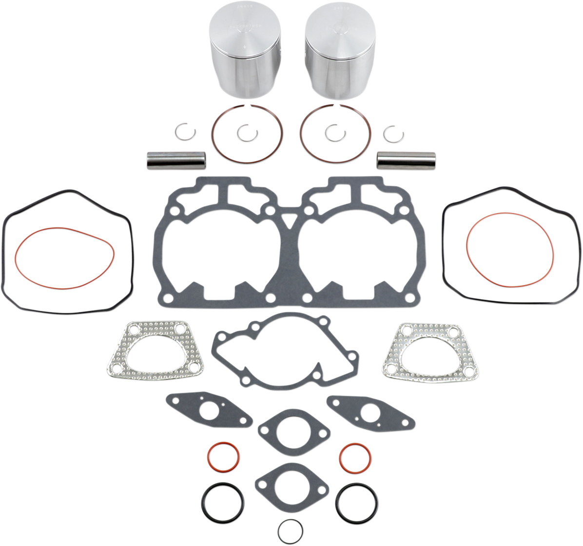 WISECO Piston Kit with Gaskets - 70.50 mm - 493 Engine Type - Ski-Doo SK1324