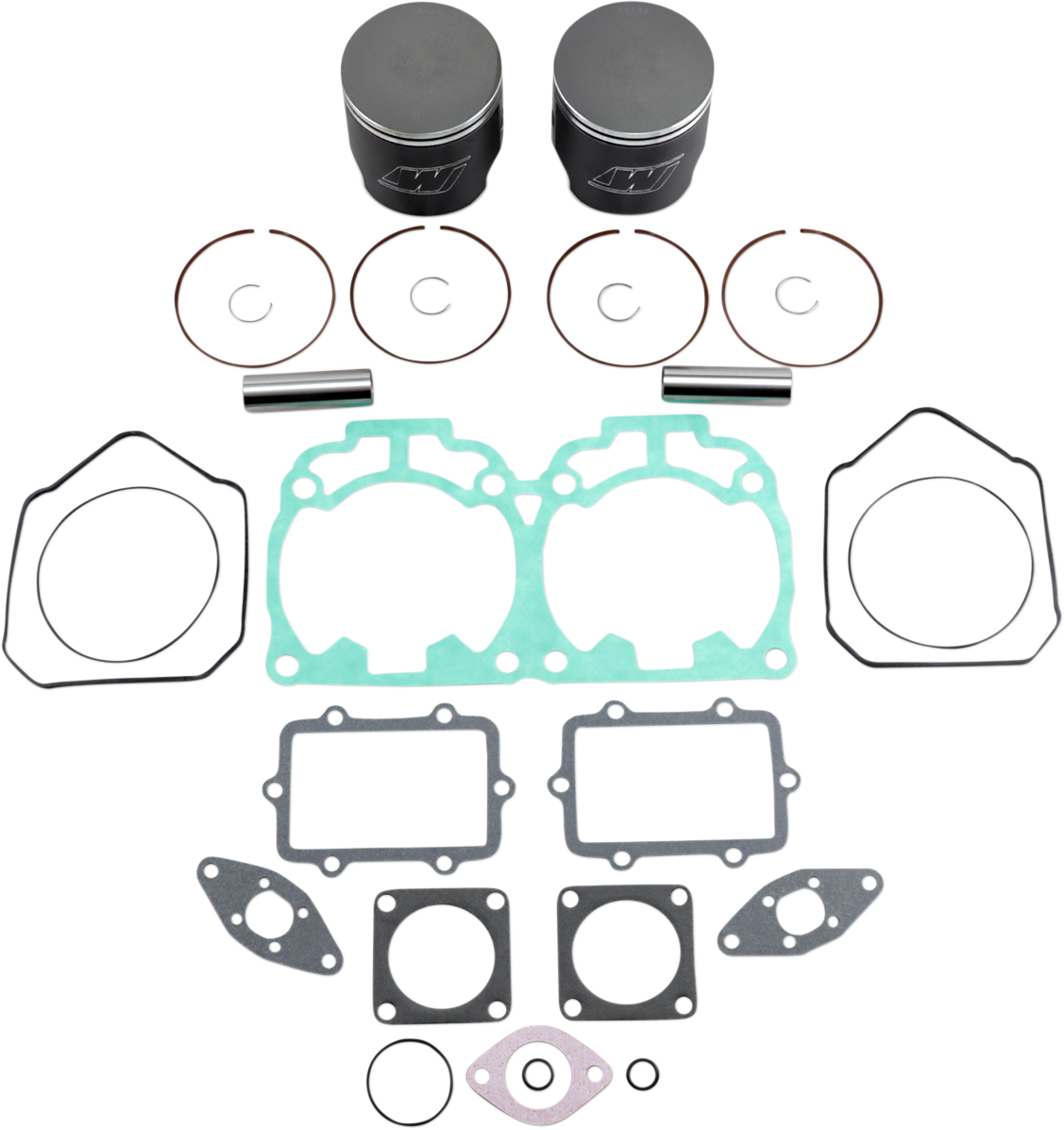 WISECO Piston Kit with Gaskets - 83.00 mm -793 Engine Type - Ski-Doo SK1347