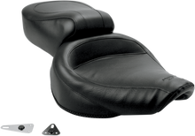 MUSTANG Vintage Style Seat - Wide - Smooth - Black - Dyna 75680