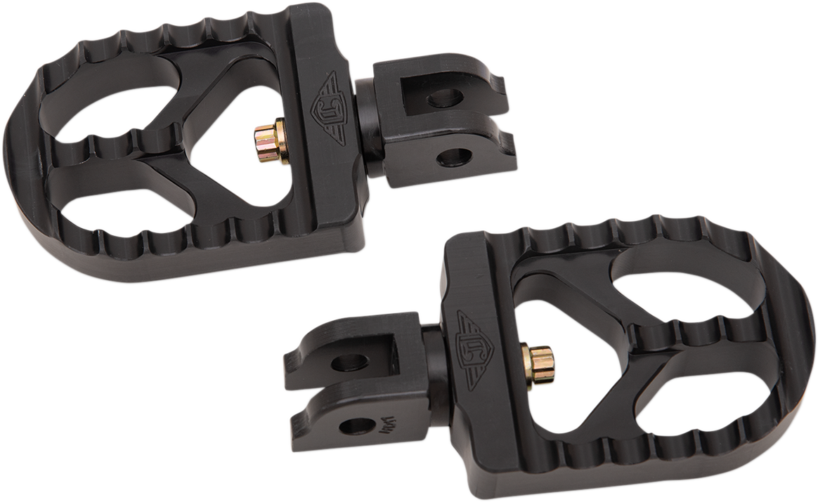 JOKER MACHINE Serrated Foot Pegs - Black - Short 08-57-6B