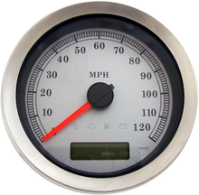 DRAG SPECIALTIES Programmable Speedometer - Silver Face - MPH 83100S