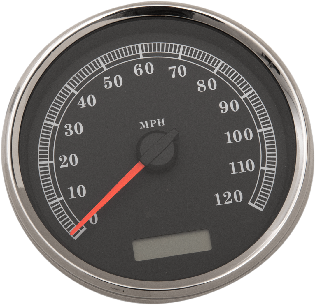 DRAG SPECIALTIES Electronic Speedometer - Black - 120 MPH 83104B
