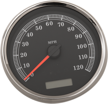 DRAG SPECIALTIES Electronic Speedometer - Black - 120 MPH 83104B