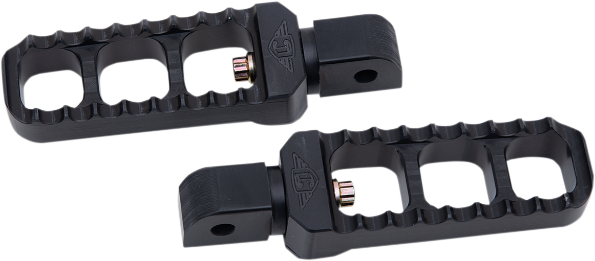 JOKER MACHINE Serrated Foot Pegs - Black - Narrow 08-61-7B