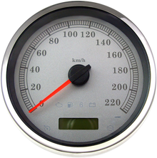 DRAG SPECIALTIES Electronic Speedometer - Silver - 220 KPH 83105S