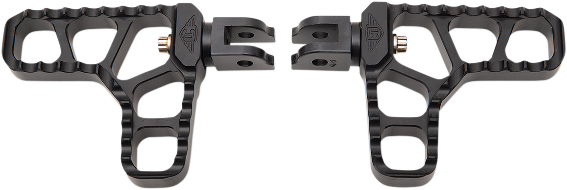 JOKER MACHINE Serrated Heel Pegs - Black - Harley-Davidson 08-62-6B