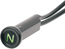 DRAG SPECIALTIES Snap-In Indicator Light - Neutral - Black Bezel 160904