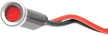 DRAG SPECIALTIES Snap-In Indicator Light - Red - Stainless Steel Bezel 162608