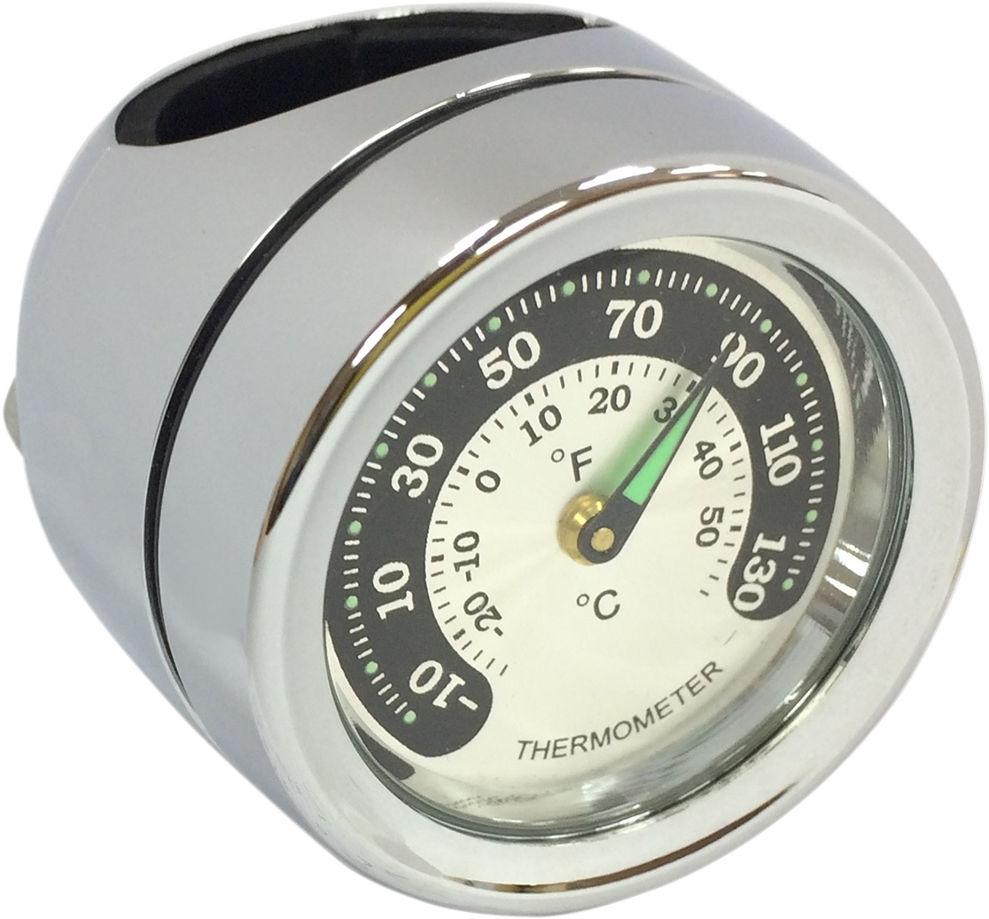 DRAG SPECIALTIES Handlebar Mount Thermometer - Chrome - For 1" Bar O91-6821TN