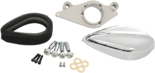 PAUGHCO Teardrop Air Cleaner Assembly Kit - Chrome 701-201