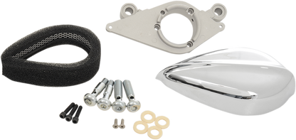 PAUGHCO Teardrop Air Cleaner Assembly Kit - Chrome 701-201