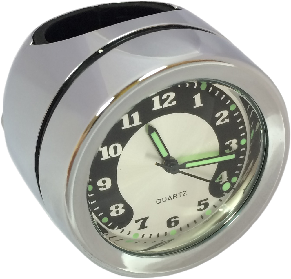DRAG SPECIALTIES Handlebar Mount Clock - Chrome - For 1" Bar O91-6821N
