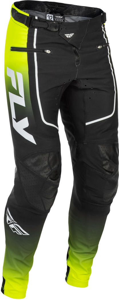 Youth Rayce Bicycle Pants Lime/Black/White Sz 22