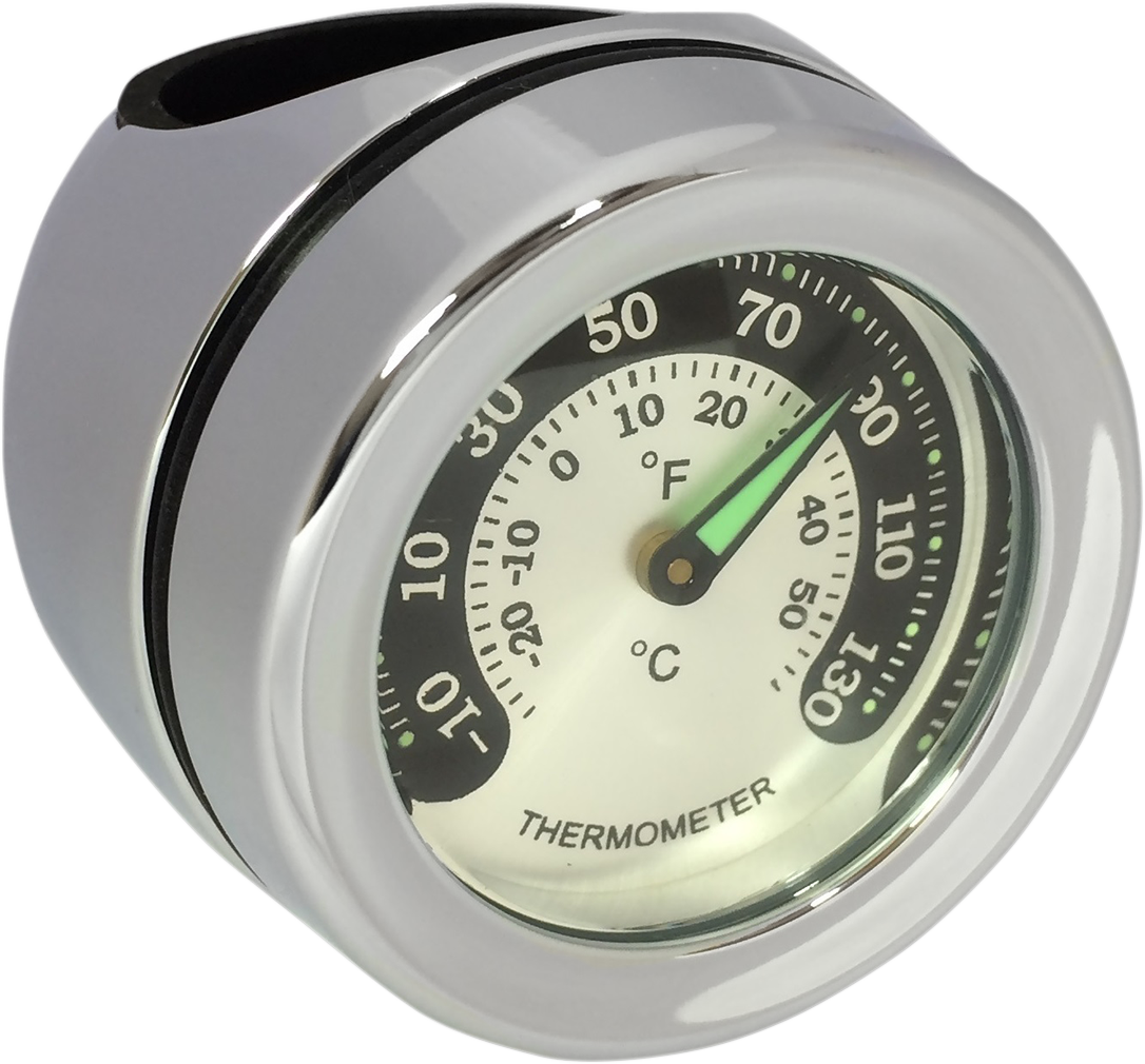 DRAG SPECIALTIES Handlebar Mount Thermometer - Chrome - For 1.25" Bar O91-6822TN