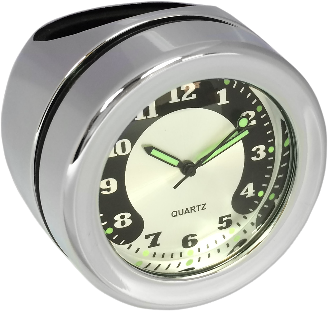 DRAG SPECIALTIES Handlebar Mount Clock - Chrome - For 1.25" Bar O91-6822N