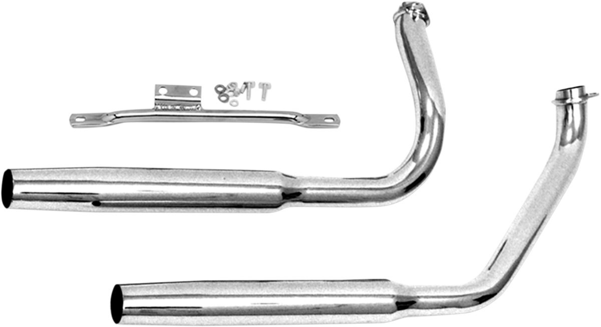 PAUGHCO 1-3/4" Dual Tapered Muffler Pipes - 38" Long 733TM