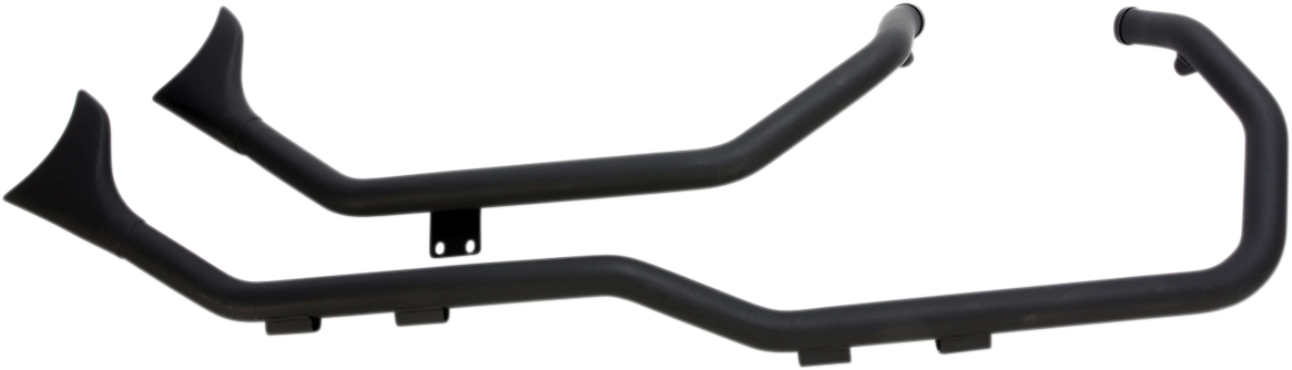 PAUGHCO Side by Side Upsweep Exhaust System - Black 719-4-SBSB