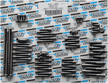 DRAG SPECIALTIES Bolt Kit - Complete Motor - Smooth/Socket-Head - Black/Chrome - '07-'16 Touring MK700SBK