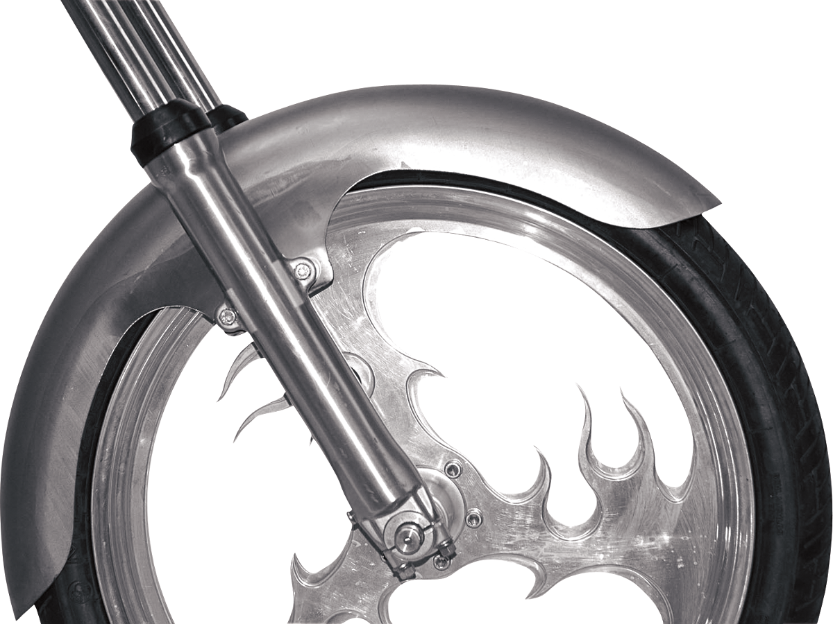 RWD V-TWIN Long Flared Front Fender - For 120/70-21 Wheel - 5.5" W x 45" L RWD-CW5.5L