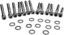 DRAG SPECIALTIES Bolt Kit - Cam Cover - Smooth - Black/Chrome - '04-'21 Sportster MK687SBK