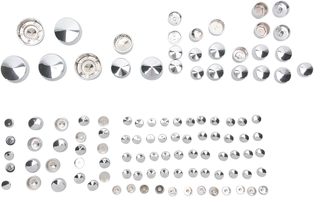 DRAG SPECIALTIES Bolt Cover Kit - Deluxe/Engine - Chrome - Sportster 352100