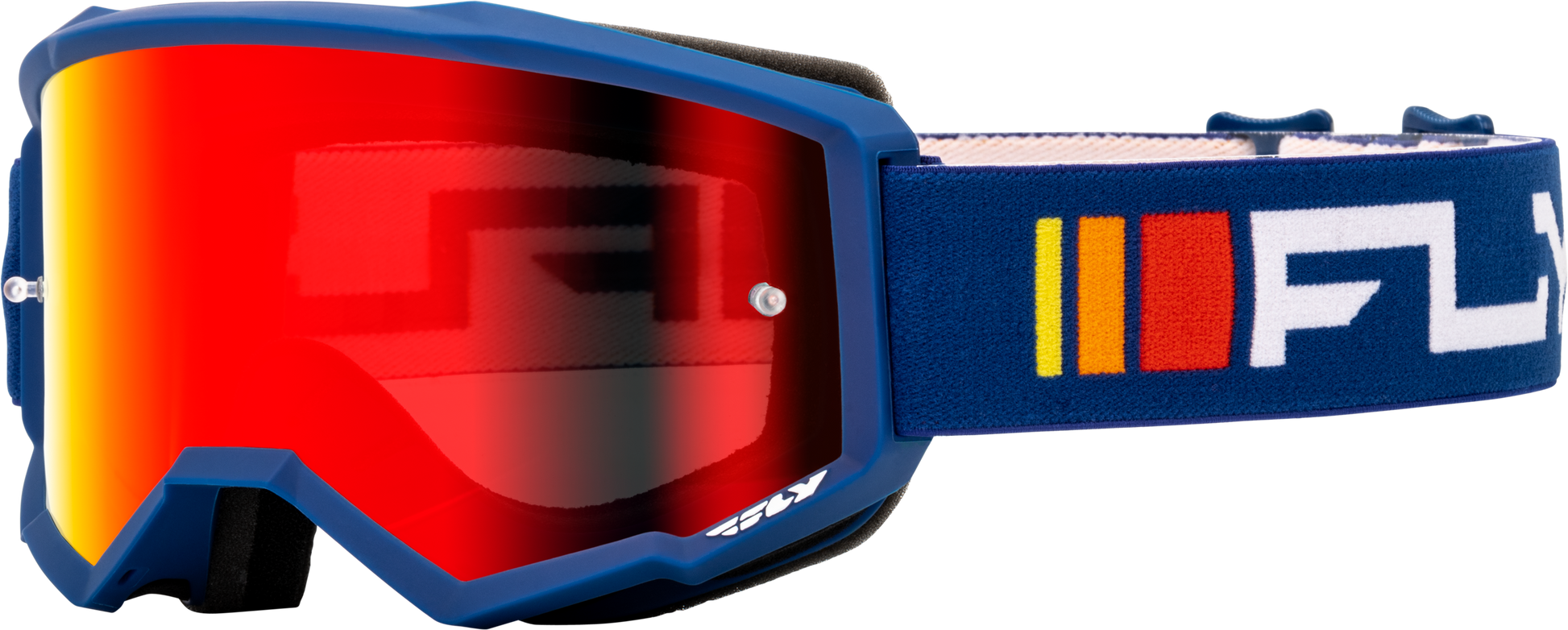 Youth Zone Goggle Navy/White W/ Red Mirror/Smoke Lens