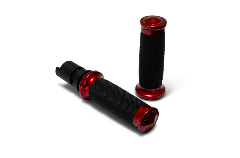 Performance Machine  24-25 Touring, 2025 Softail TBW  Contour Handle Grip Set - Red