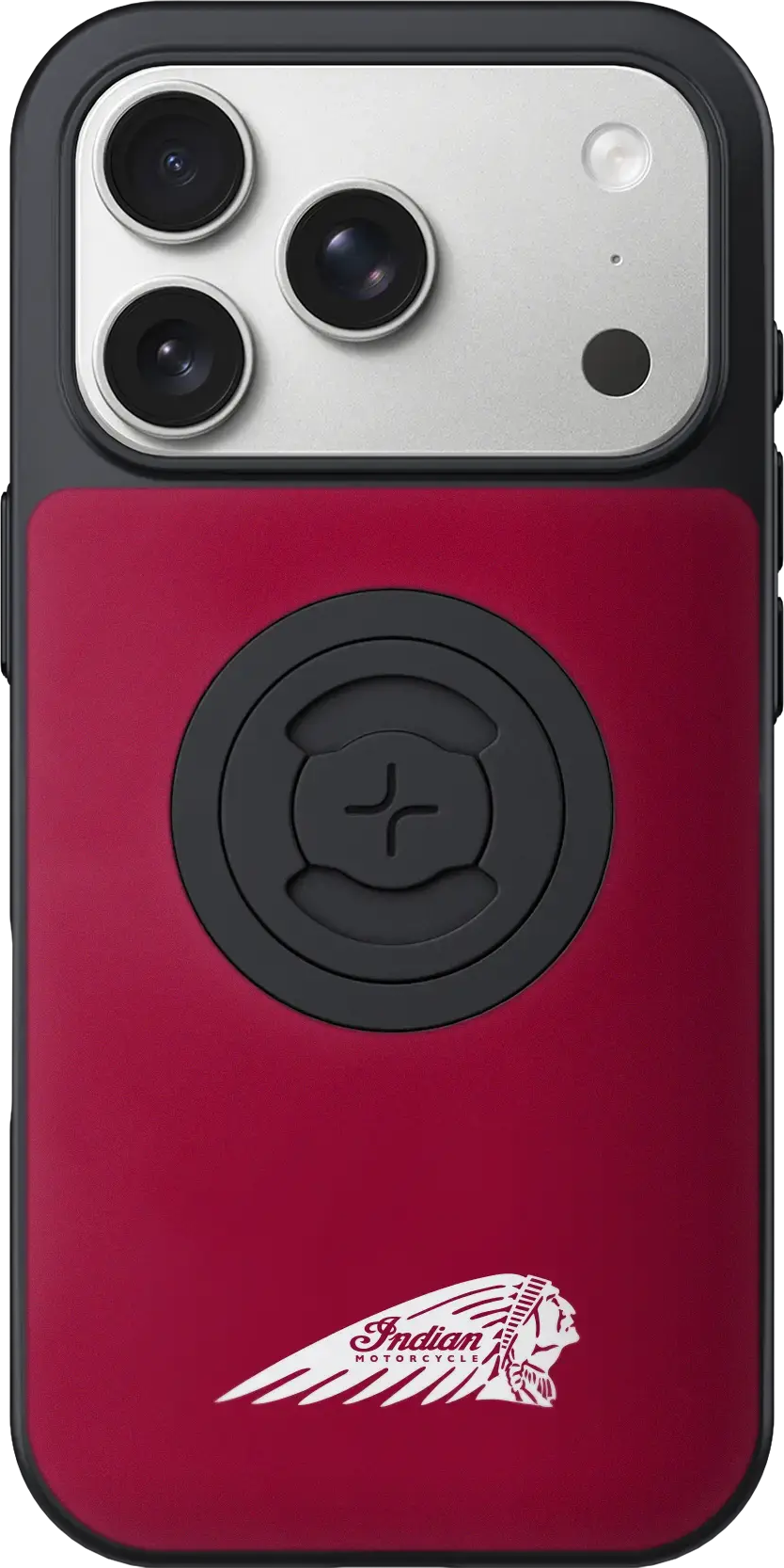 Indian Phone Case W/Headdress Iphone 17 Pro Max Red W/Logo