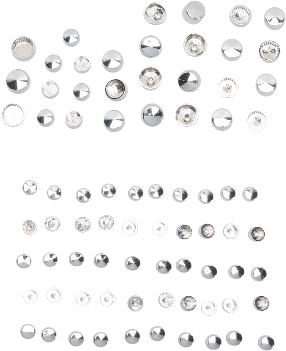 DRAG SPECIALTIES Bolt Cover Kit - Engine - Chrome - Twin Cam 352118