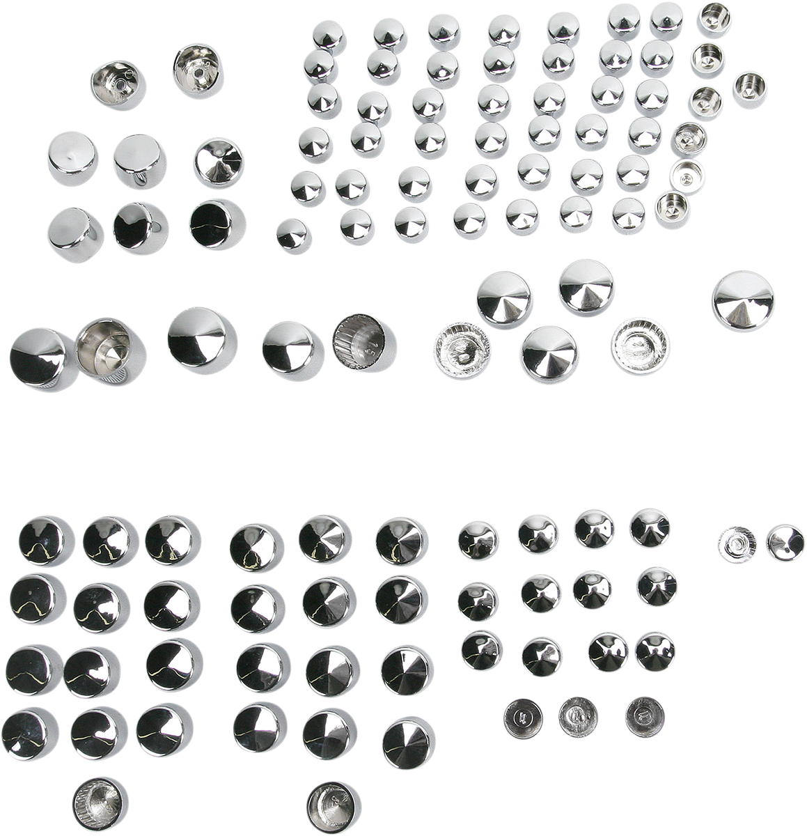 DRAG SPECIALTIES Bolt Cover Kit - Standard/Engine - Chrome - '09-'10 Touring 352000