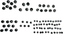 DRAG SPECIALTIES Bolt Cover Kit - Standard/Engine - Black - '99-'06 Touring 352005