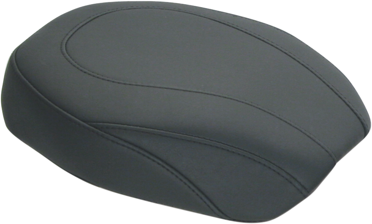 MUSTANG Wide Tripper Rear Seat - Plain - Black - Dyna '06-'17 76701