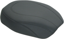 MUSTANG Wide Tripper Rear Seat - Plain - Black - Dyna '06-'17 76701