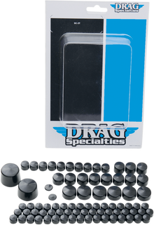 DRAG SPECIALTIES Bolt Cover Kit - Standard/Engine - Black - '07-'10 Softail 352012
