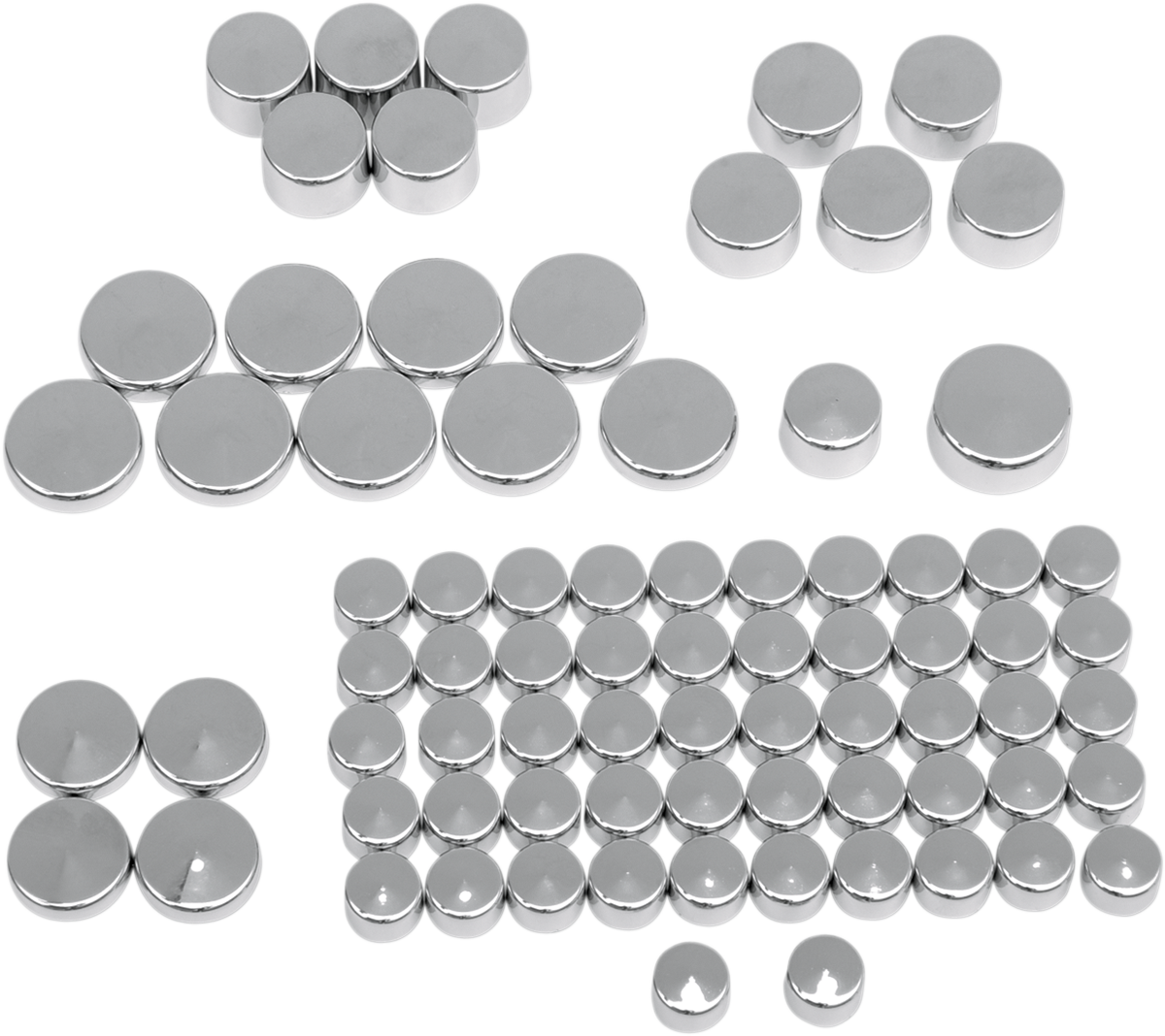 DRAG SPECIALTIES Bolt Cover Kit - Standard/Engine - Chrome - '04-'21 Sportster 352015