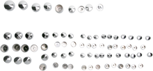 DRAG SPECIALTIES Bolt Cover Kit - Standard/Engine - Chrome - '86-'03 Sportster 352017