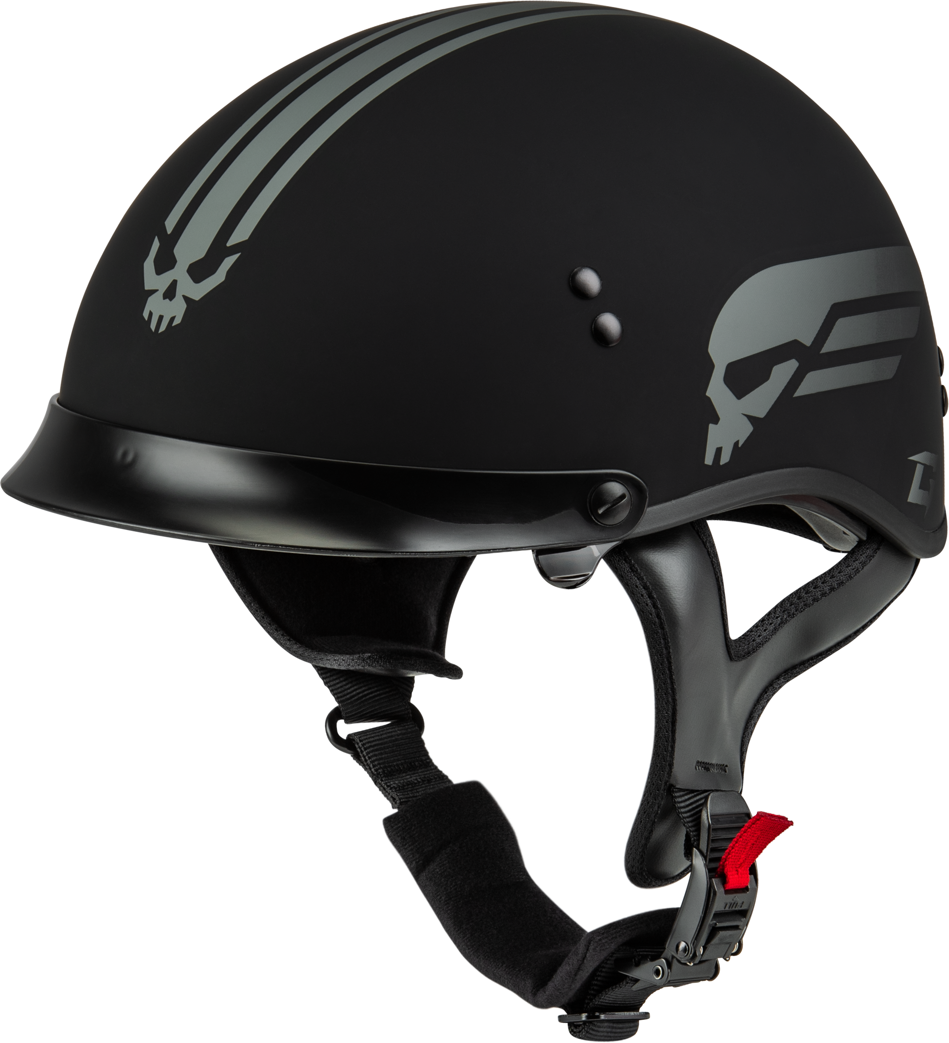 Hh 65 Retribution Helmet W/Peak Matte Black/Silver Xl