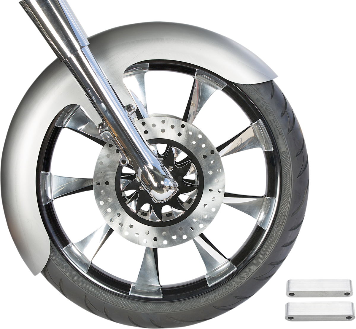 RWD V-TWIN Custom Dresser Front Fender for 21" Wheel - Steel - OCF Style - 5.5" W x 45" L RWD-50134