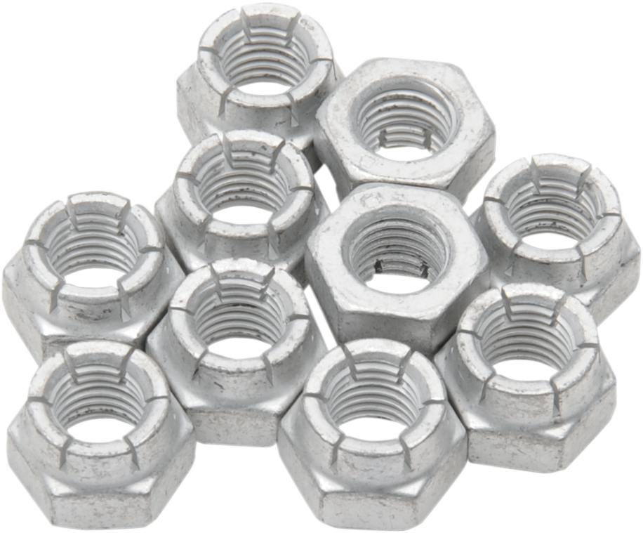 EASTERN MOTORCYCLE PARTS Rocker Arm Block Nuts - 5/16"-24x1/2" - Hex Style - Big Twin A-7727