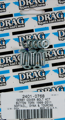 DRAG SPECIALTIES Bolt Kit - Derby Cover - Smooth/Button-Head/Torx - Dyna/Softail/Touring MK675