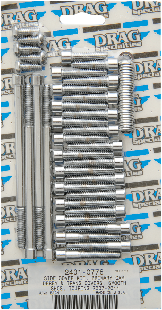 DRAG SPECIALTIES Bolt Kit - Primary/Transmission Side Cover/Derby Cover - Smooth - Touring MK696S