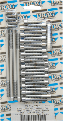 DRAG SPECIALTIES Bolt Kit - Primary/Transmission Side Cover/Derby Cover - Smooth - Touring MK696S
