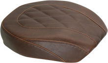 MUSTANG Wide Tripper Rear Seat - Diamond - Brown - Dyna '06-'17 76709