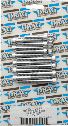 DRAG SPECIALTIES Bolt Kit - Cam Cover - Knurled - Chrome - '04-'21 Sportster MK687