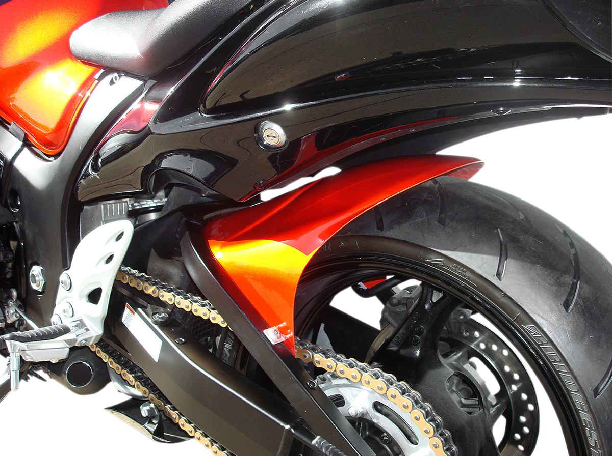 HOT BODIES Rear Fender - White - Hayabusa 60802-1207