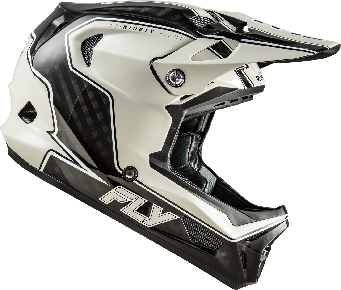 Werx R Flow Carbon Helmet Black Carbon/Grey Md