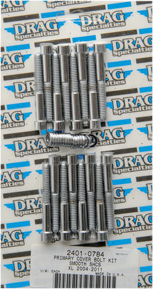 DRAG SPECIALTIES Bolt Kit - Primary Cover - Smooth - Chrome - Sportster MK685S